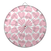 Roze hartenpatroon, romantisch, liefde dartbord (Voorkant)