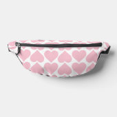 Roze hartenpatroon, romantisch, liefde heuptasje (Liggend)