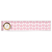 Roze hartenpatroon, romantisch, liefde naambordje (Voorkant)