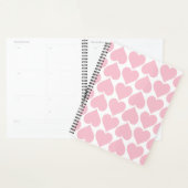 Roze hartenpatroon, romantisch, liefde planner (Display)