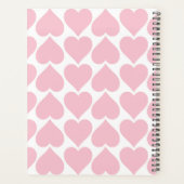 Roze hartenpatroon, romantisch, liefde planner (Achterkant)