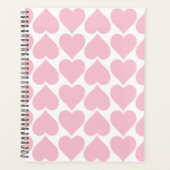 Roze hartenpatroon, romantisch, liefde planner (Voorkant)