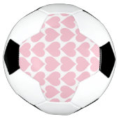 Roze hartenpatroon, romantisch, liefde voetbal (Gedraaid)