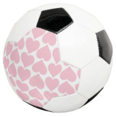 Roze hartenpatroon, romantisch, liefde voetbal (Drie kwart)