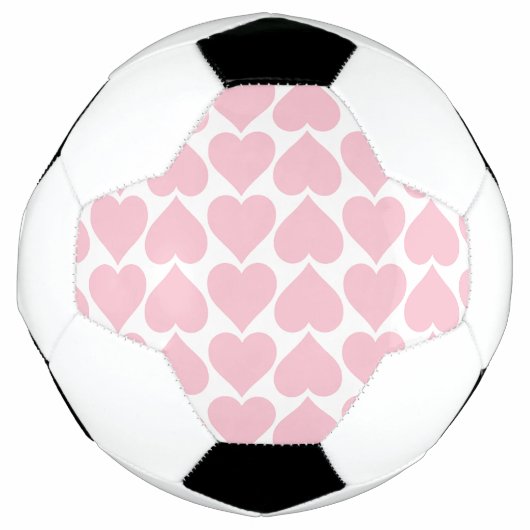 Roze hartenpatroon, romantisch, liefde voetbal (Voorkant)
