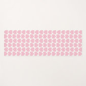 Roze hartenpatroon, romantisch, liefde yogamat (Voorkant (horizontaal))