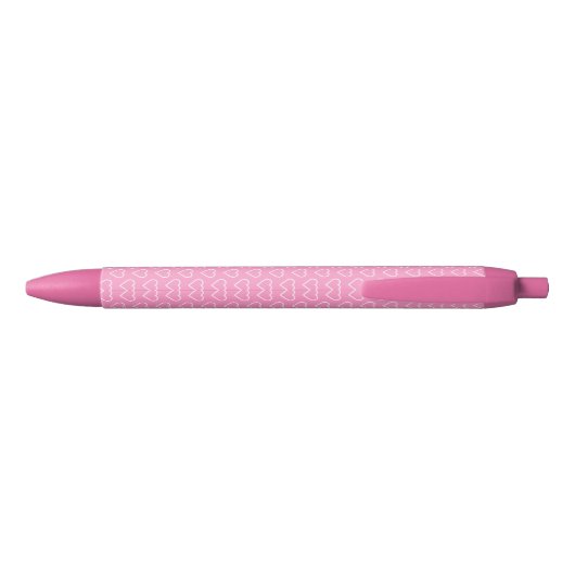 Roze hartenpen - Aangepaste kleuren Blauwe Inkt Pen (Achterkant)