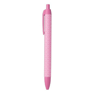 Roze hartenpen - Aangepaste kleuren Blauwe Inkt Pen