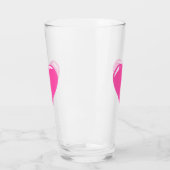Roze hartglas glas (Links)