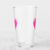 Roze hartglas glas (Rechts)