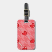 roze harthandelaar bagagelabel (Voorkant verticaal)