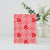 roze harthandelaar briefkaart (Staand voorkant)