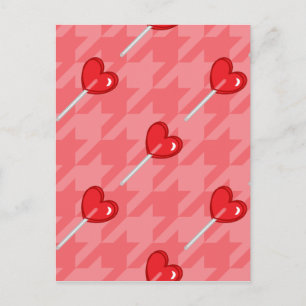 roze harthandelaar briefkaart