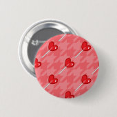 roze harthandelaar ronde button 5,7 cm (Voorkant /achterkant)