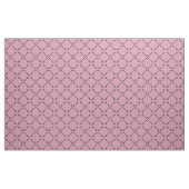 Roze harthangslot met sleutelpatroon stof (Yard (91,4 cm))