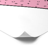 Roze hartintelingen en kruisen kinder posters (Hoek)