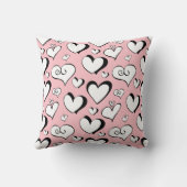 Roze Hartjes Babykamer Kussen (Achterkant)