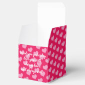 Roze Hartjes Favor Doos Bedankdoosjes (Geopend)