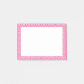 Roze Hartjes Geplakte Notities Post-it® Notes (Voorkant)