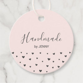 Roze | Hartjes Handgemaakte, Ambachtelijke Verpakk Bedankjes Labels