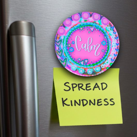 roze hartjes kalm trendy modern plezier magneet