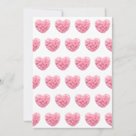 Roze Hartjes Kerstkaarten Feestdagenkaart