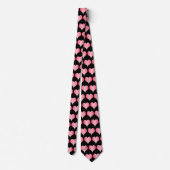 Roze Hartjes Ontwerp Stropdas (Achterkant)