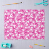Roze Hartjes Ontwerp voor Borstkanker Bewustzijn Tissuepapier (Craft)