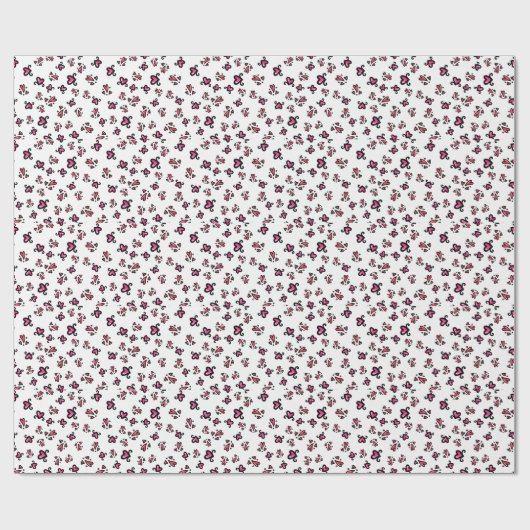 Roze Hartjes Patroon – Mooie Krabbel Design Cadeaupapier (Vlak)