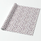 Roze Hartjes Patroon – Mooie Krabbel Design Cadeaupapier (Uitgerold)
