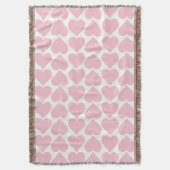 Roze Hartjes Patroon, Romantisch, Liefde Deken (Voorkant Verticaal)