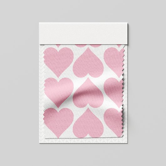Roze Hartjes Patroon, Romantisch, Liefde Stof