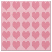 Roze Hartjes Patroon Stof (Close Up)