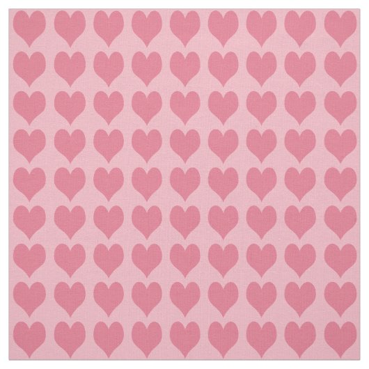Roze Hartjes Patroon Stof (Swatch)