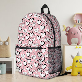 Roze Hartjes Rugzak