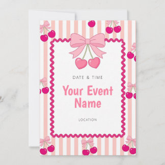 Roze Hartkersen Geschulpte Frame Streep Kaart