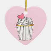 Roze hartkloppingen Bridal Baby shower Celebratie Keramisch Ornament (Voorkant)