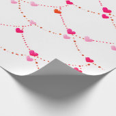 Roze Hartkoord Inpakpapier | Valentijn | Baby (Hoek)