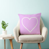 Roze hartkussen kussen (Stoel)