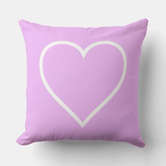 Roze hartkussen kussen (Voorkant)