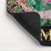 Roze hartliefde Mandala personaliseren Monogram Bo Muismat (Hoek)
