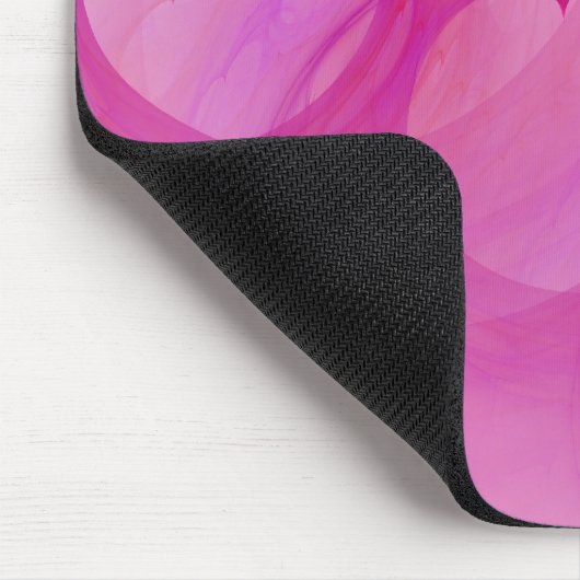 Roze hartlijn muismat (Hoek)