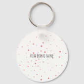 Roze hartMotiverende offerte Kerstmis Bulk cadeau Sleutelhanger (Achterkant)