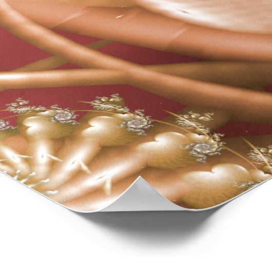 Roze hartontwerp poster (Hoek)