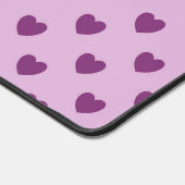 Roze hartpatroon bureaumat (Hoek)