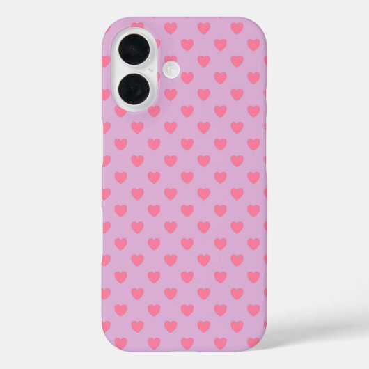 Roze hartpatroon Case-Mate iPhone case (Achterkant)