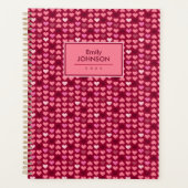 Roze Hartpatroon  Planner (Voorkant)