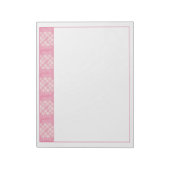 ROZE HARTQUILT 11x8,5 Notitieblok (Linkerzijde)