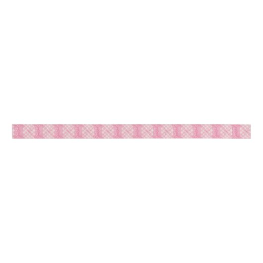 ROZE HARTQUILT 1,5" Breed Grosgrain lint (Voorkant)