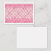ROZE HARTQUILT 3.5x2.5 Platte Kaart II Notitiekaartje (Voorkant / Achterkant)